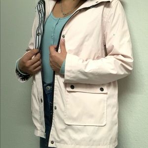 Pink rain jacket